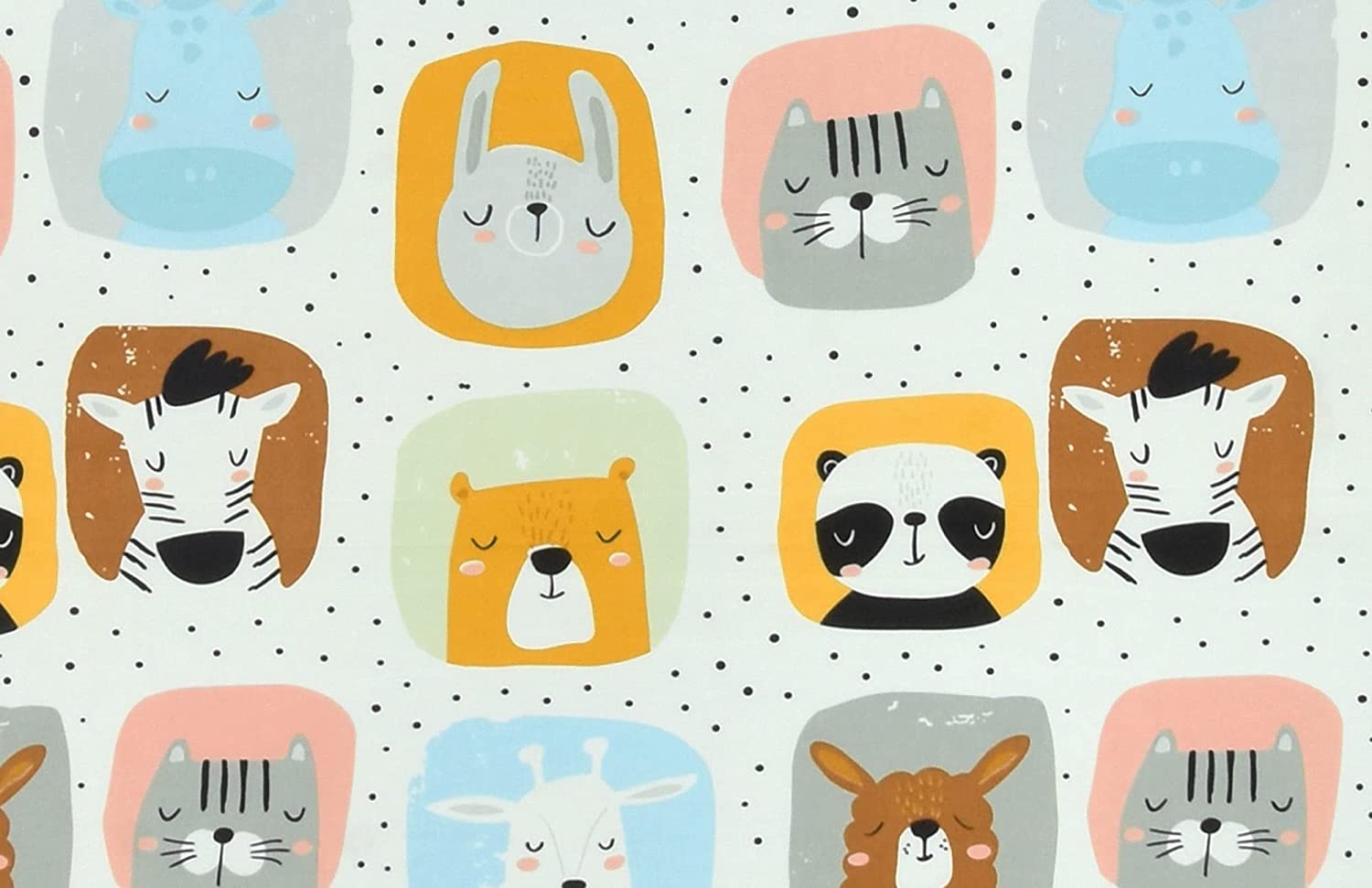 Kids Bedsheet (Cat, Panda Print)